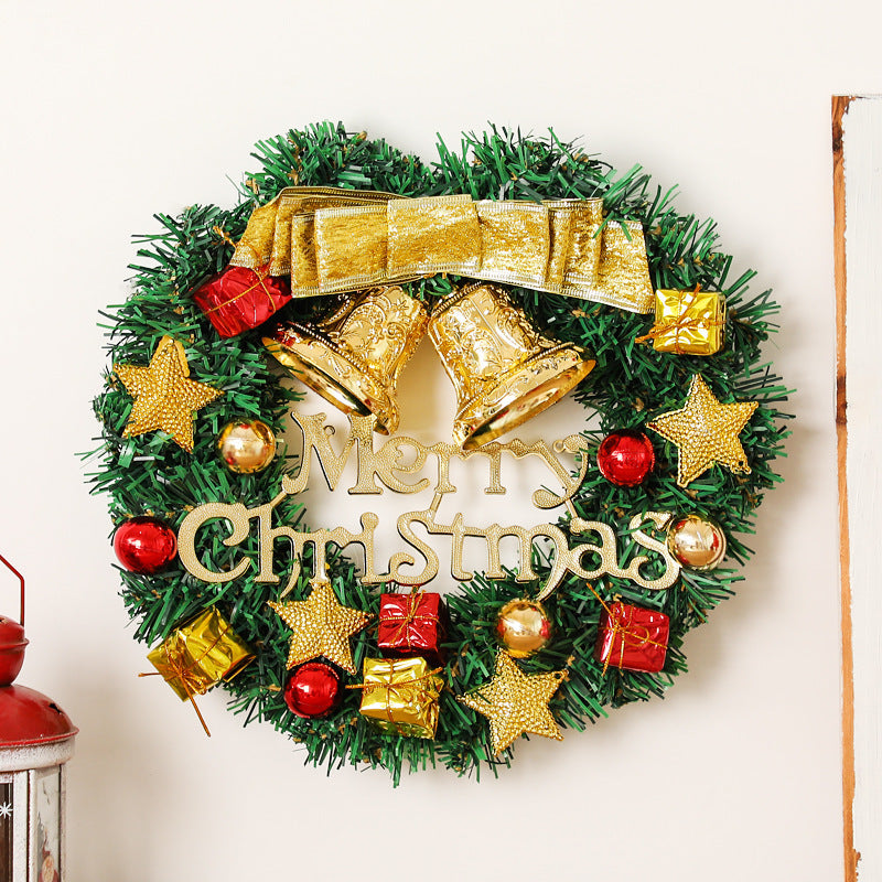 Creative Christmas Door Wreath Christmas Decoration Artificial Garland Wreaths For Car Home Window Wall Decoration