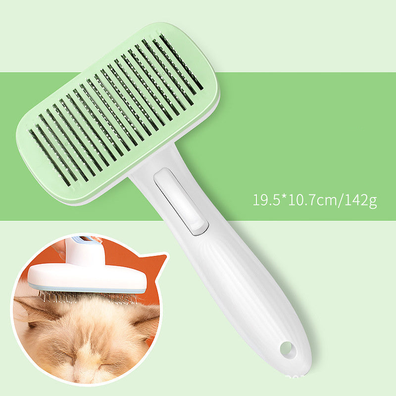 Pet Automatic Hair Removal Comb Pet Dog One Click Hair Removal Needle Comb Pet Comb Universal Hair Removal Comb For Dogs And Cats