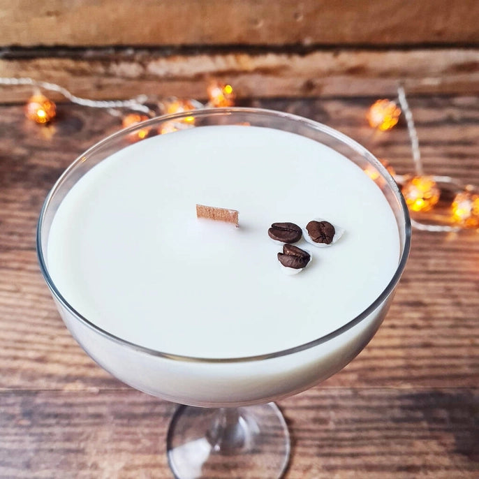 Vegan Handmade Espresso Martini Scented Cocktail Candle