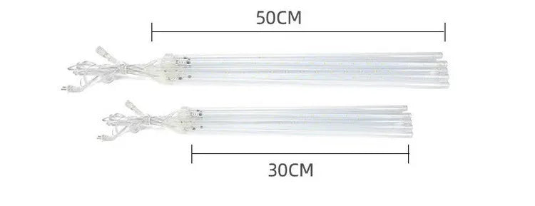 Solar Led Light Outdoor Meteor Shower Rain Lights Waterproof Garden Decor Outdoor Street Garland New Year Christmas Decoration