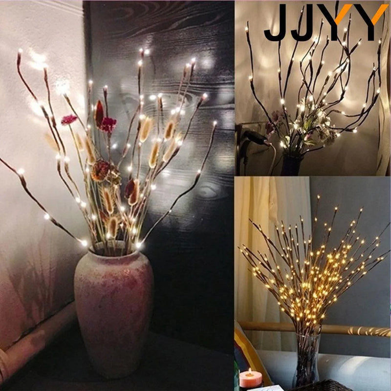 New 2024 Creative Willow Twig Branch Lights 20 LEDs Christmas Decoration for Home Noel Kerst Xmas Decoration Navidad 2023