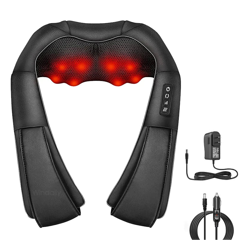 Shiatsu Neck and Shoulder Massager With Heat Electric Back Massager for Christmas, Thanksgiving