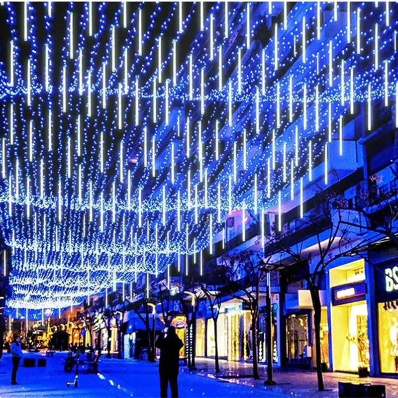 Solar Led Light Outdoor Meteor Shower Rain Lights Waterproof Garden Decor Outdoor Street Garland New Year Christmas Decoration