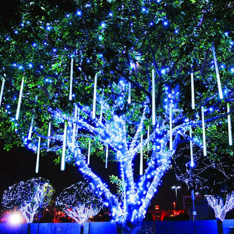 Solar Led Light Outdoor Meteor Shower Rain Lights Waterproof Garden Decor Outdoor Street Garland New Year Christmas Decoration