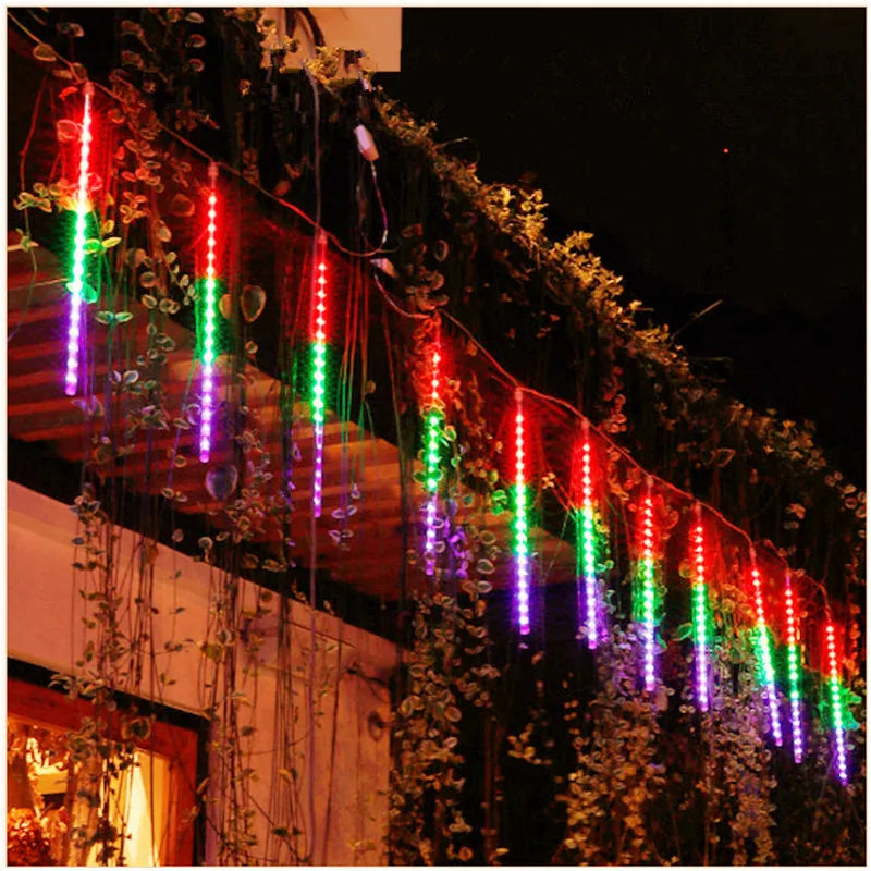 Solar Led Light Outdoor Meteor Shower Rain Lights Waterproof Garden Decor Outdoor Street Garland New Year Christmas Decoration