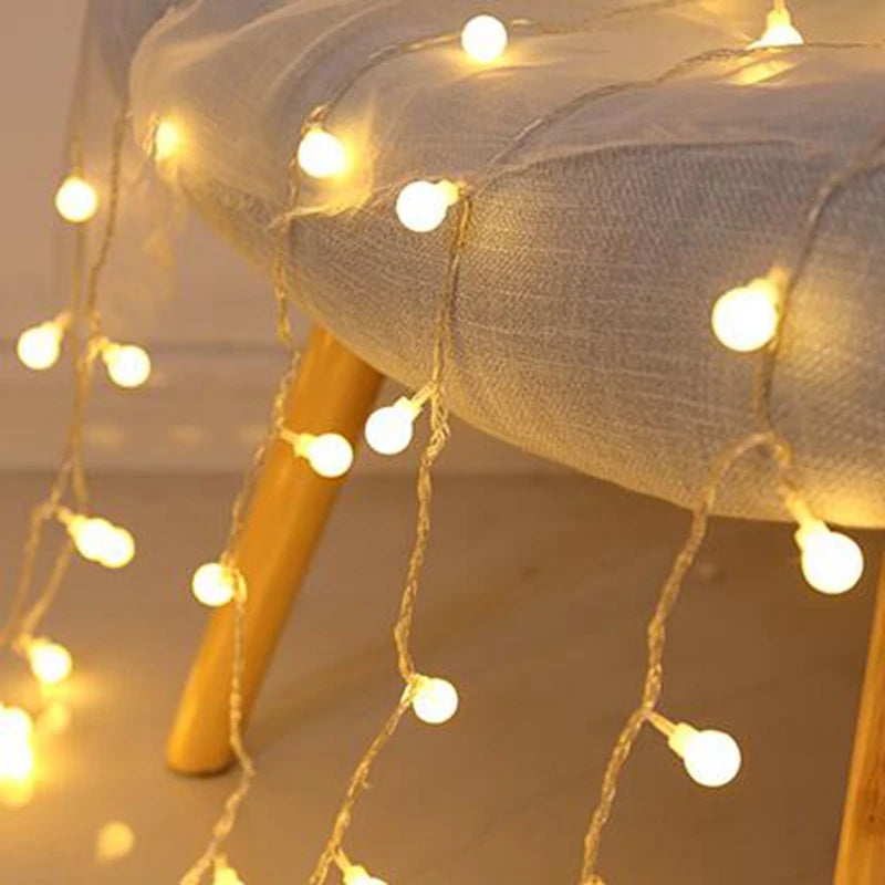 Led Ball String Lights USB/Battery Operated String Lights Outdoor Globe Fairy Light for Wedding Halloween Garden Christmas Decor