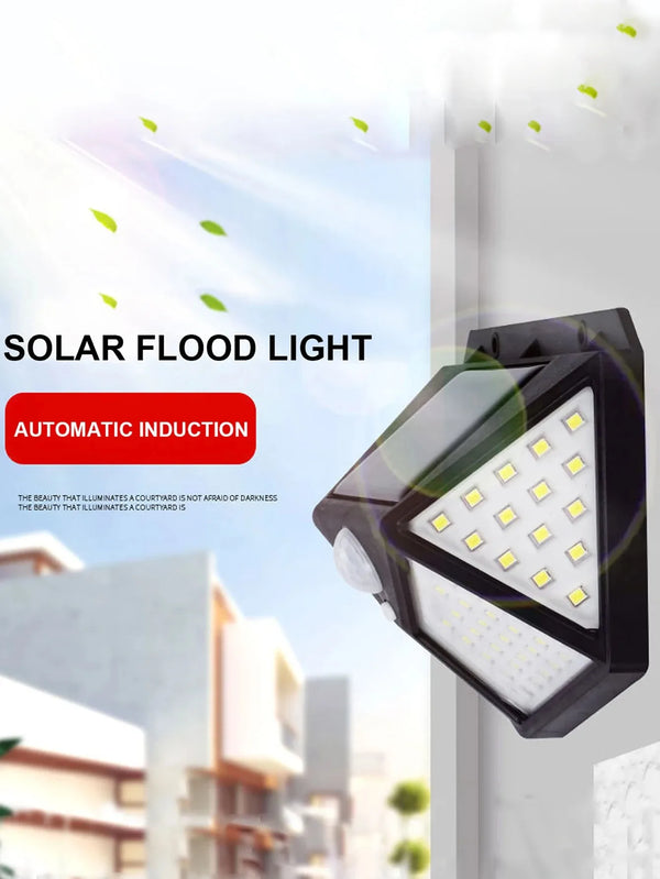 6Pcaks 100 LED Reflectors Solar Lamp Motion Sensor Outdoor Garden Decoration Solar Led Sensor Lighting Waterproof Spotlight