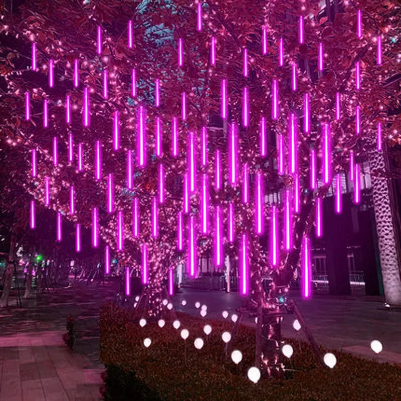Solar Led Light Outdoor Meteor Shower Rain Lights Waterproof Garden Decor Outdoor Street Garland New Year Christmas Decoration