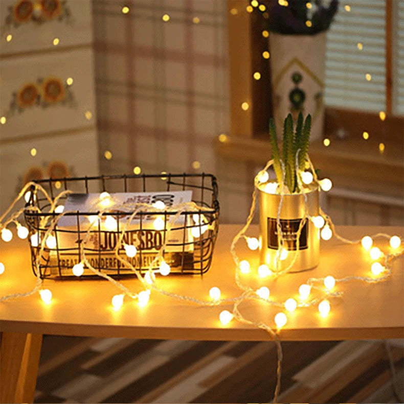 Led Ball String Lights USB/Battery Operated String Lights Outdoor Globe Fairy Light for Wedding Halloween Garden Christmas Decor