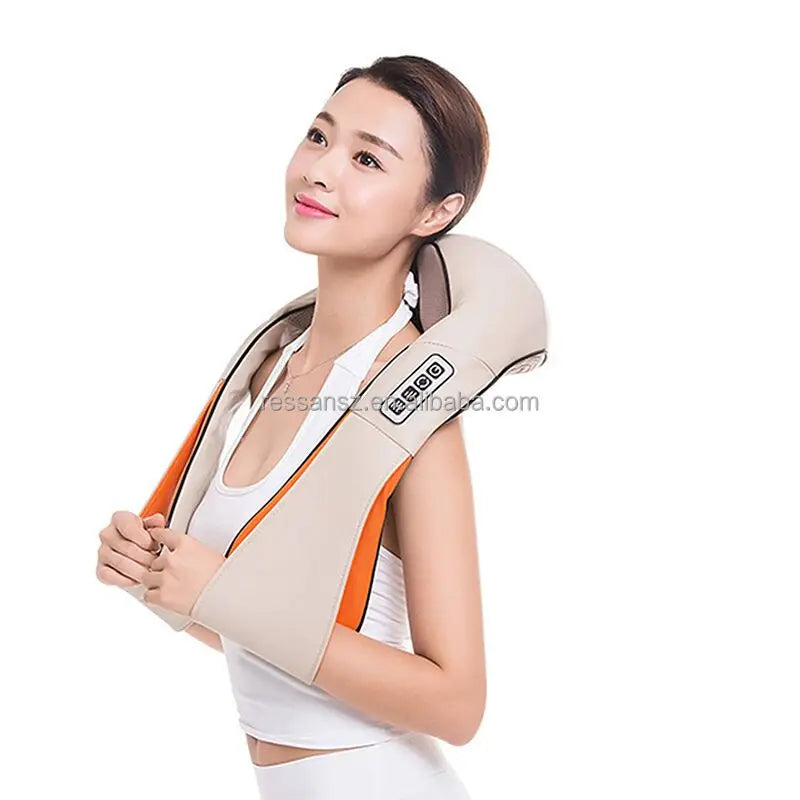 Neck Massager Deep Tissue 3D Kneading Portable, with Heat, Shiatsu Massager for Neck, Back, Shoulder, Foot