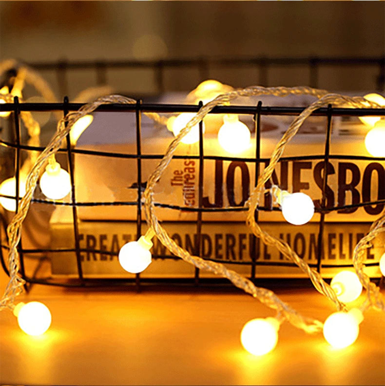 Led Ball String Lights USB/Battery Operated String Lights Outdoor Globe Fairy Light for Wedding Halloween Garden Christmas Decor