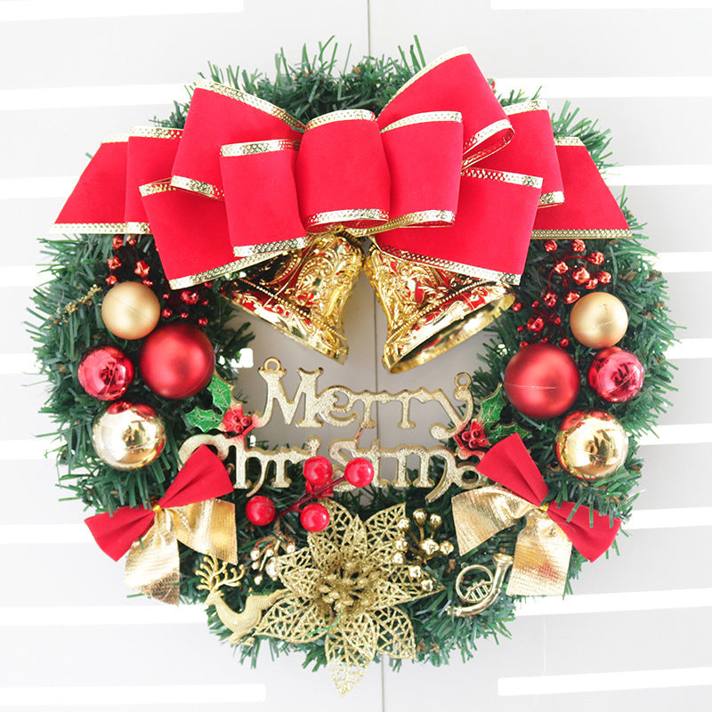 Creative Christmas Door Wreath Christmas Decoration Artificial Garland Wreaths For Car Home Window Wall Decoration